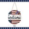 4th of July Patriotic Decortions: Rustic American Flag (Red, White, Blue)